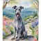 Edge Collections - 11.25" X 15.50" - Multicolor - Scottish Deerhound Spring Path Decorative - 1 Piece